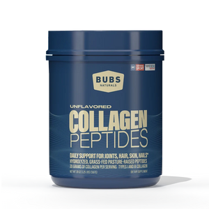 BUBS Naturals Unflavored Collagen Peptides tub