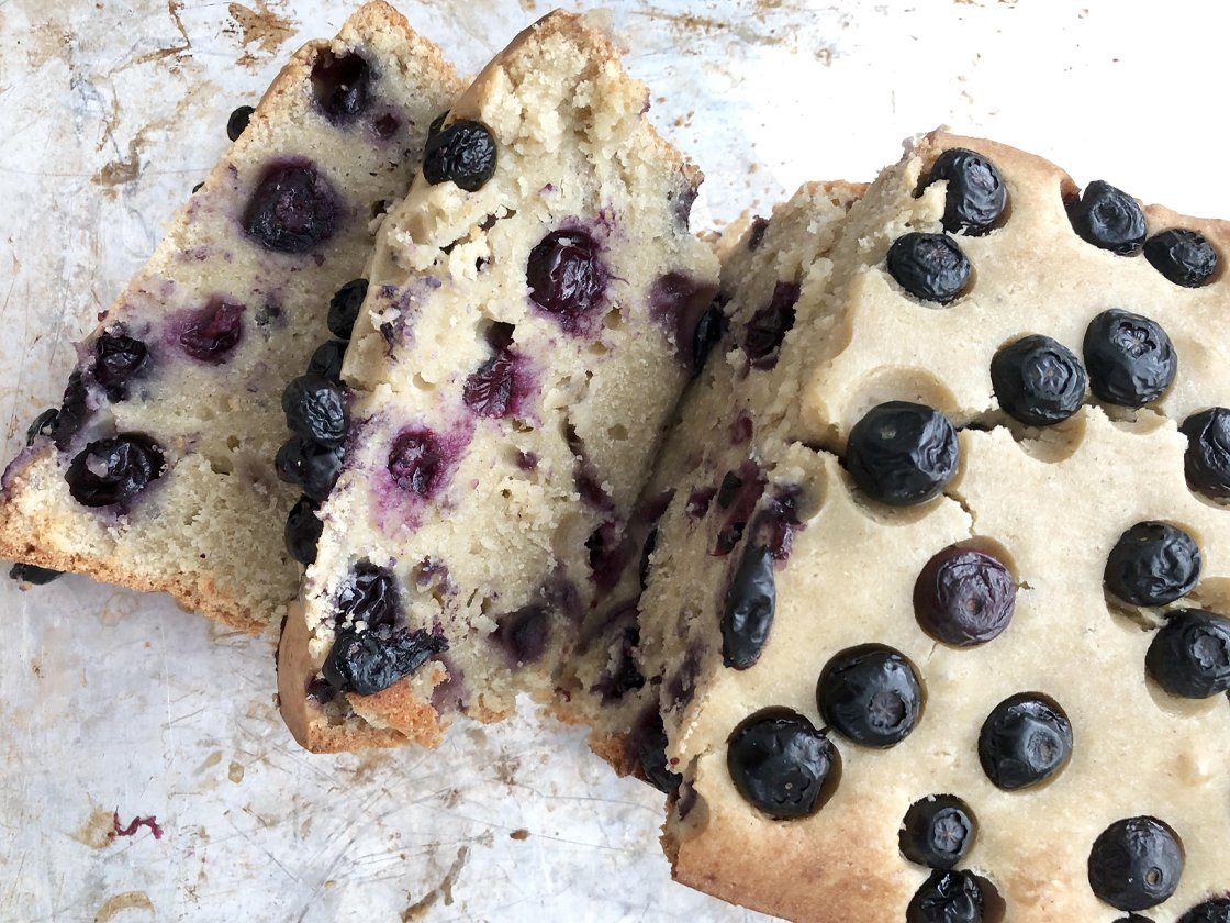 Blueberry Collagen Protein Bread