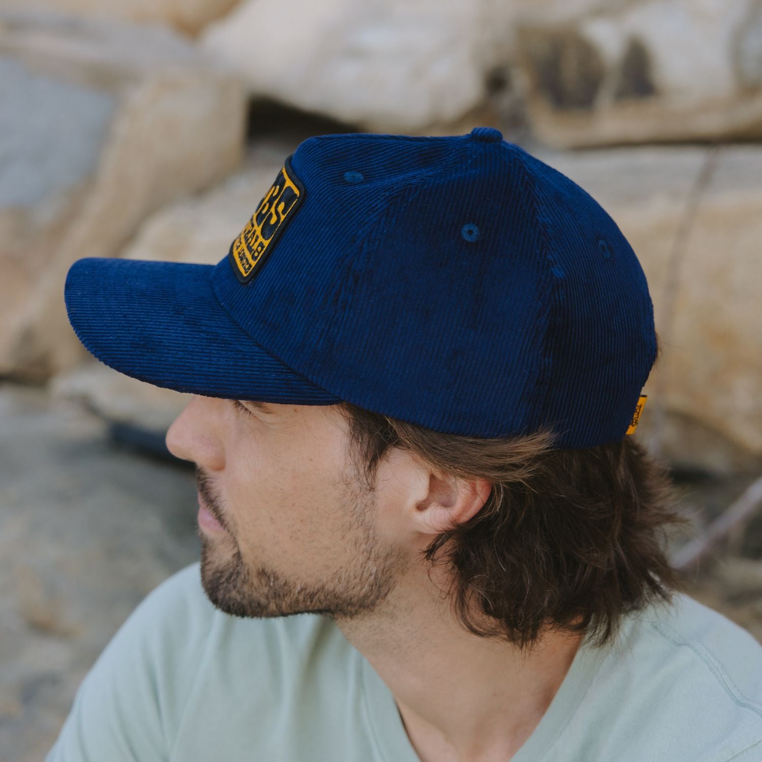 Blue Corduroy Snapback