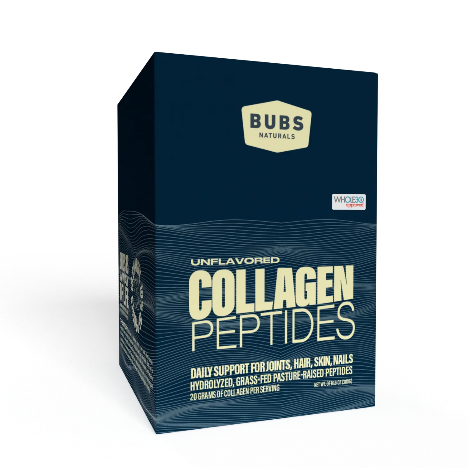 Collagen Protein Stick Pack CASE PACK (6) BUBS NATURALS, Front