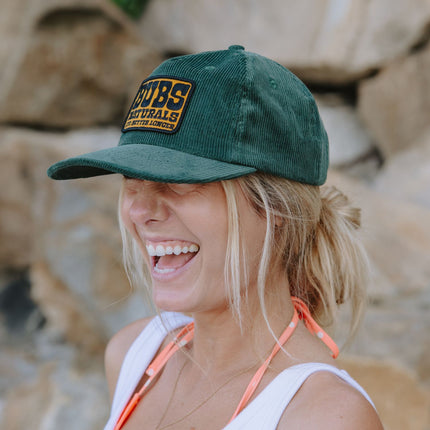 Green Corduroy Snapback