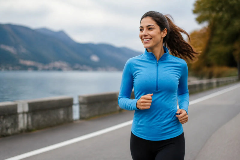woman jogging lightly